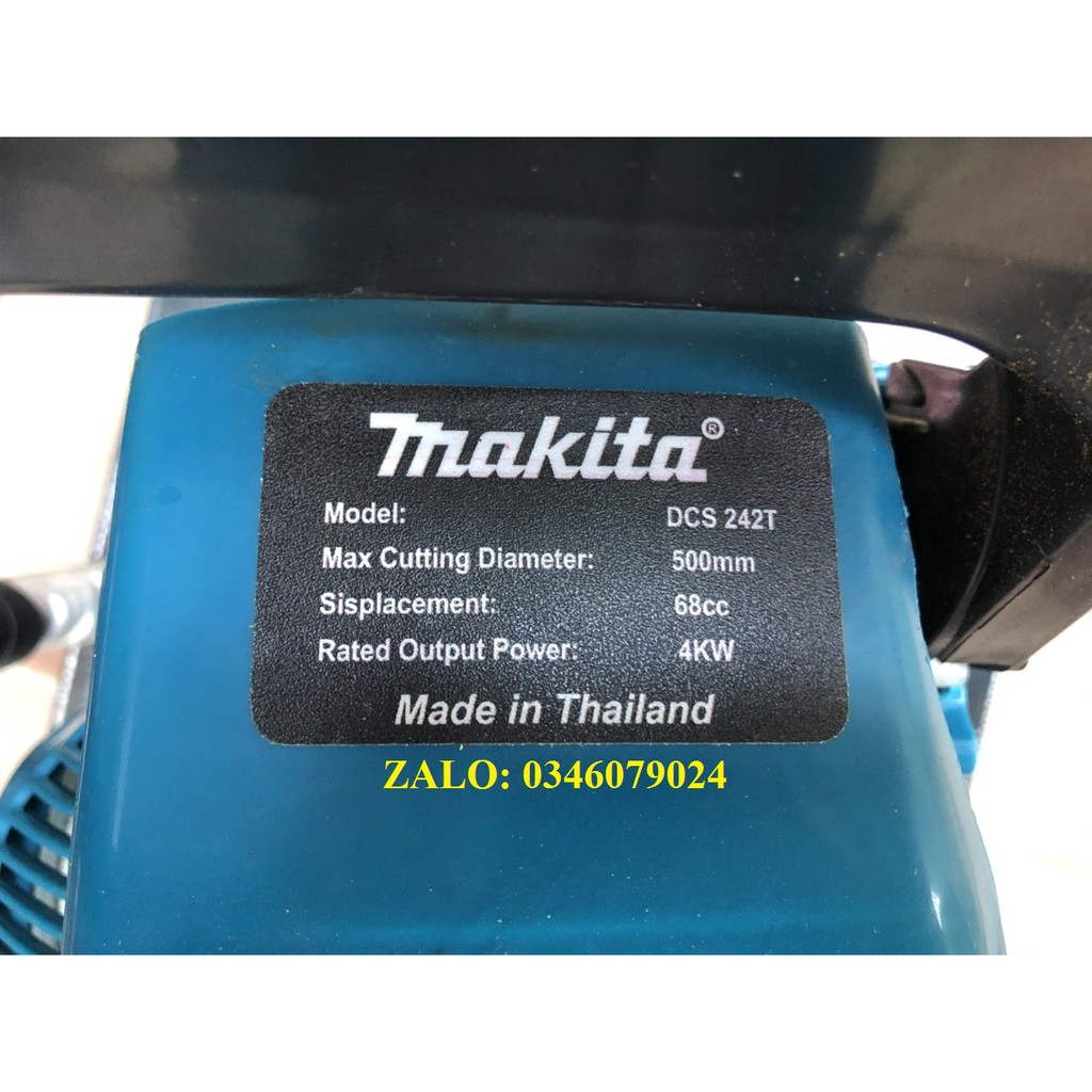 Máy cưa lốc MAKITA 68CC, công suất lớn, cưa cây gỗ lớn tới 50cm, tặng bình pha nhiên liệu, bao lam