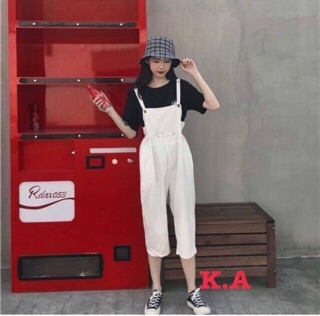 Yếm kaki rút eo