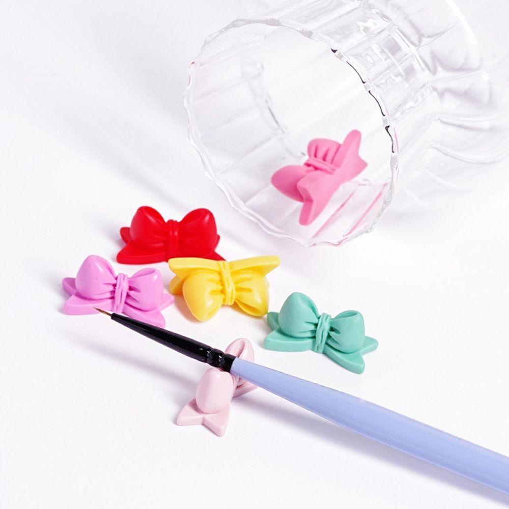 AROMA Set 2 Giá Đỡ Cọ Trang Điểm Để Bàn Hình Nơ Hoạt Hình