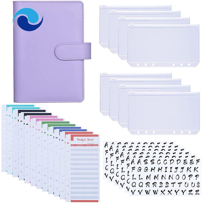 Túi đựng giấy tờ giấy A6 A6 A6 12 ngăn cho 26 Categories Ring Budget Binder A