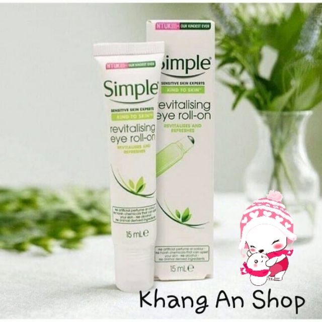 Lăn Dưỡng Mắt Simple Kind To Eyes Revitalising Eye Roll-On