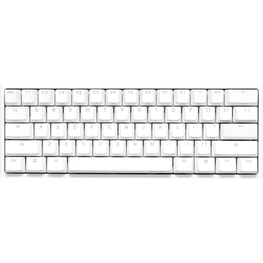 Ducky One 2 Mini Trắng v2 RGB LED Double Shot PBT Mechanical Keyboard - Nhập khẩu US