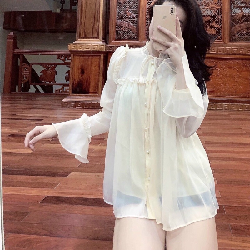 Áo tơ tiểu thư l1