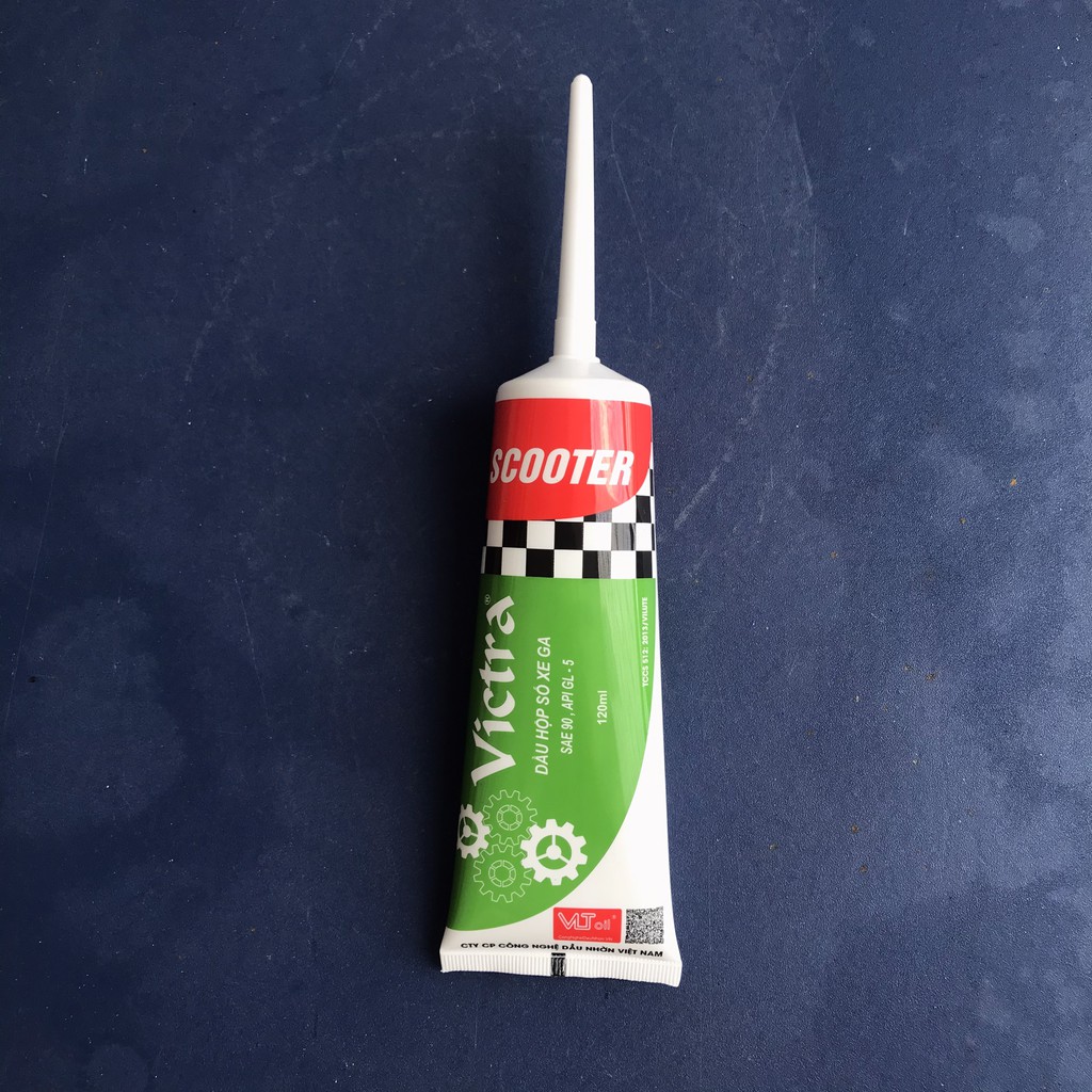 Nhớt hộp số, dầu láp Victra xe tay ga Scooter SAE 90, API GL - 5 dung tích 120ml