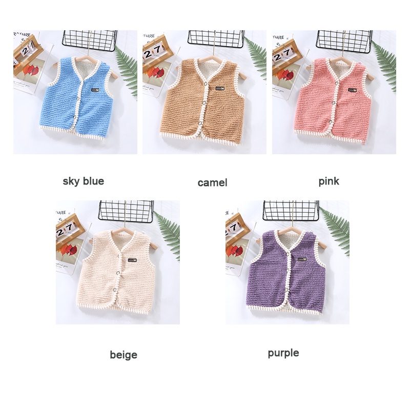 Áo khoác cardigan AMILA hai mặt bằng lông cừu san hô thời trang thu đông mới cho bé