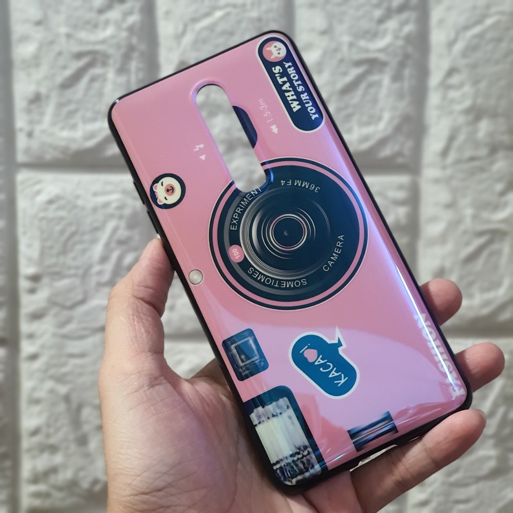 Ốp lưng Xiaomi Redmi K20 và Redmi K20 Pro hình máy ảnh kèm giá đỡ và dây đeo