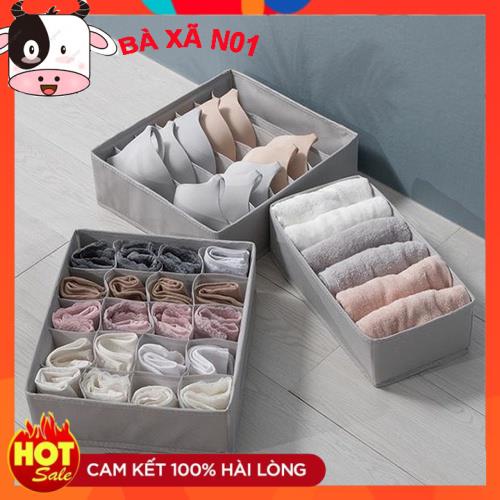 Bộ hộp vải đựng đồ lót chia ngăn phong cách Nhật