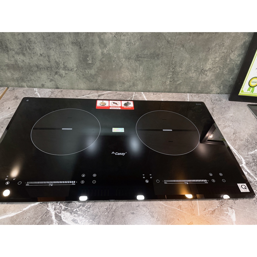 Bếp Từ Đôi Canzy 828ip - Bếp điện đôi / Tích hợp thêm tính năng hầm, hấp, chiên, rán, Bếp từ Công nghệ inverter
