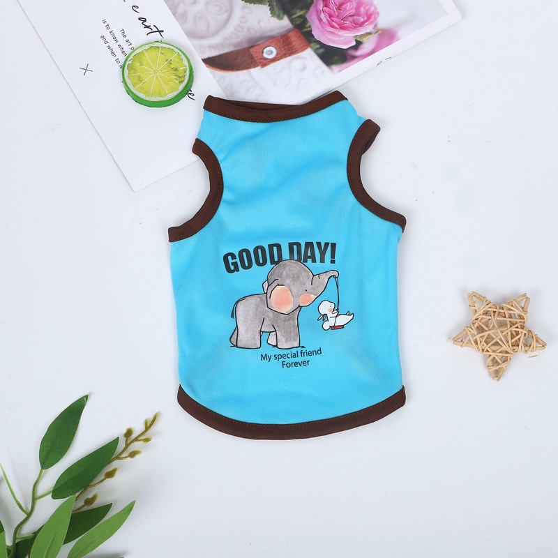 Áo Thun MùA Hè, HọA TiếT HoạT HìNh Cho Thú Cưng