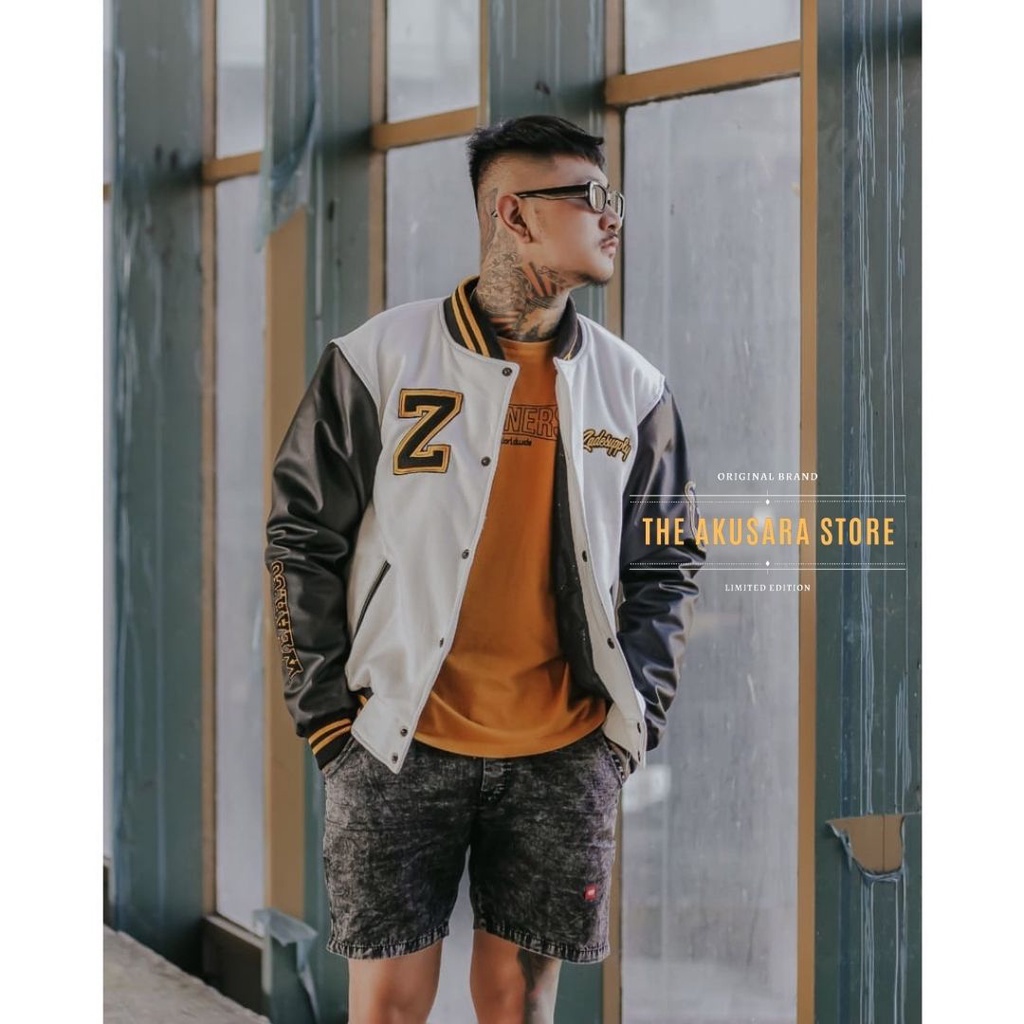 Áo khoác bóng chày thêu chữ BASEBALL VARSITY JACKET - SALVIO HEXIA JACKET - VERSITY ZADE SUPLYGIN