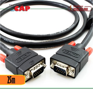 Cáp vga 2 đầu đực 25m unitek y-c509a
