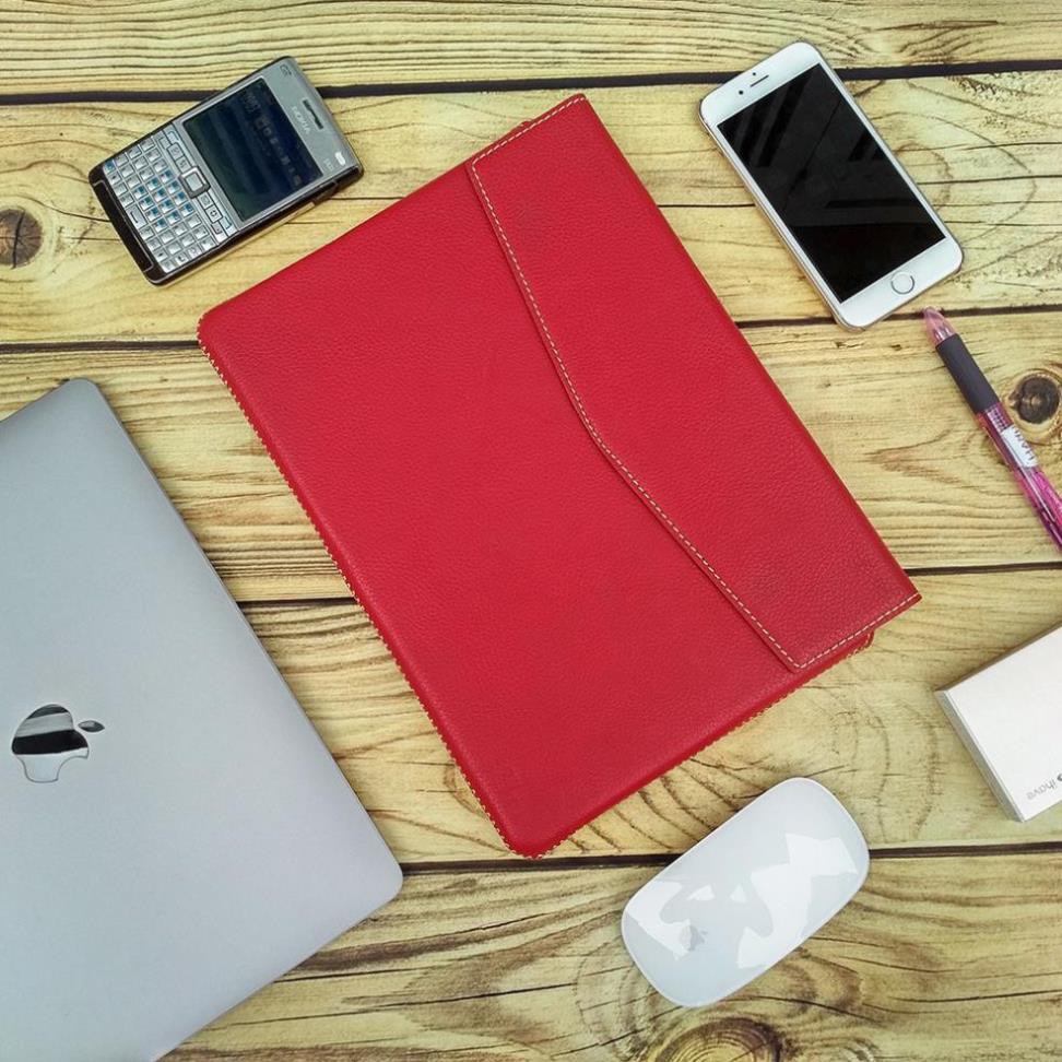 Bao da thật Surface Pro 3,4,5,6,7,7plus, Dell Xps, hp envy handmade TONI