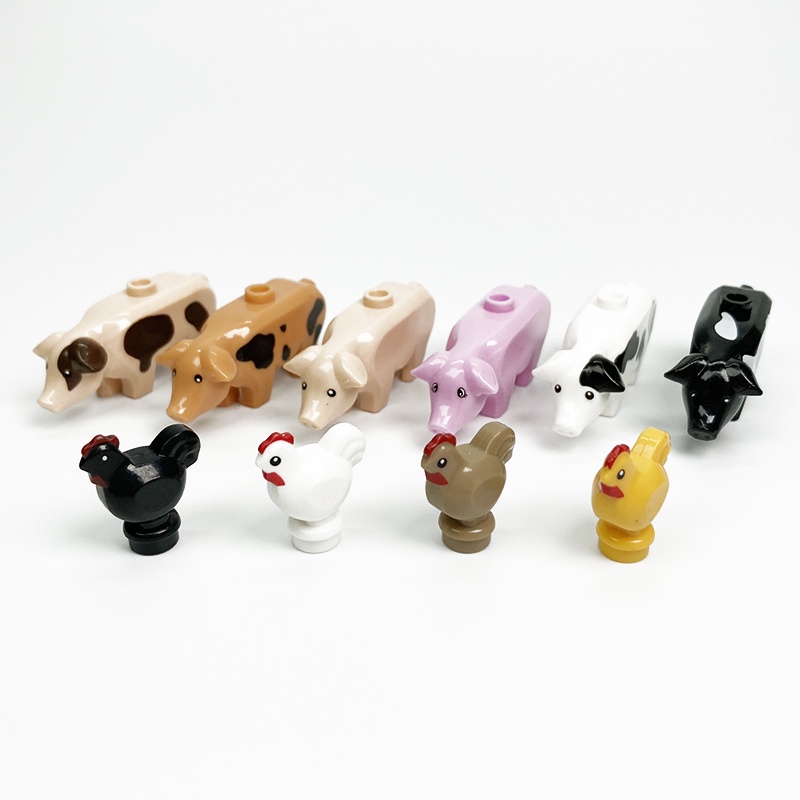 Mô Hình Đồ Chơi lego Lắp Ráp Động Vật Hoang Dã Hổ Hươu Cao Cổ Cá Mập Bò Sữa Gấu Trúc Cá Mập Nhỏ Làm Quà Tặng Cho Trẻ Em lego