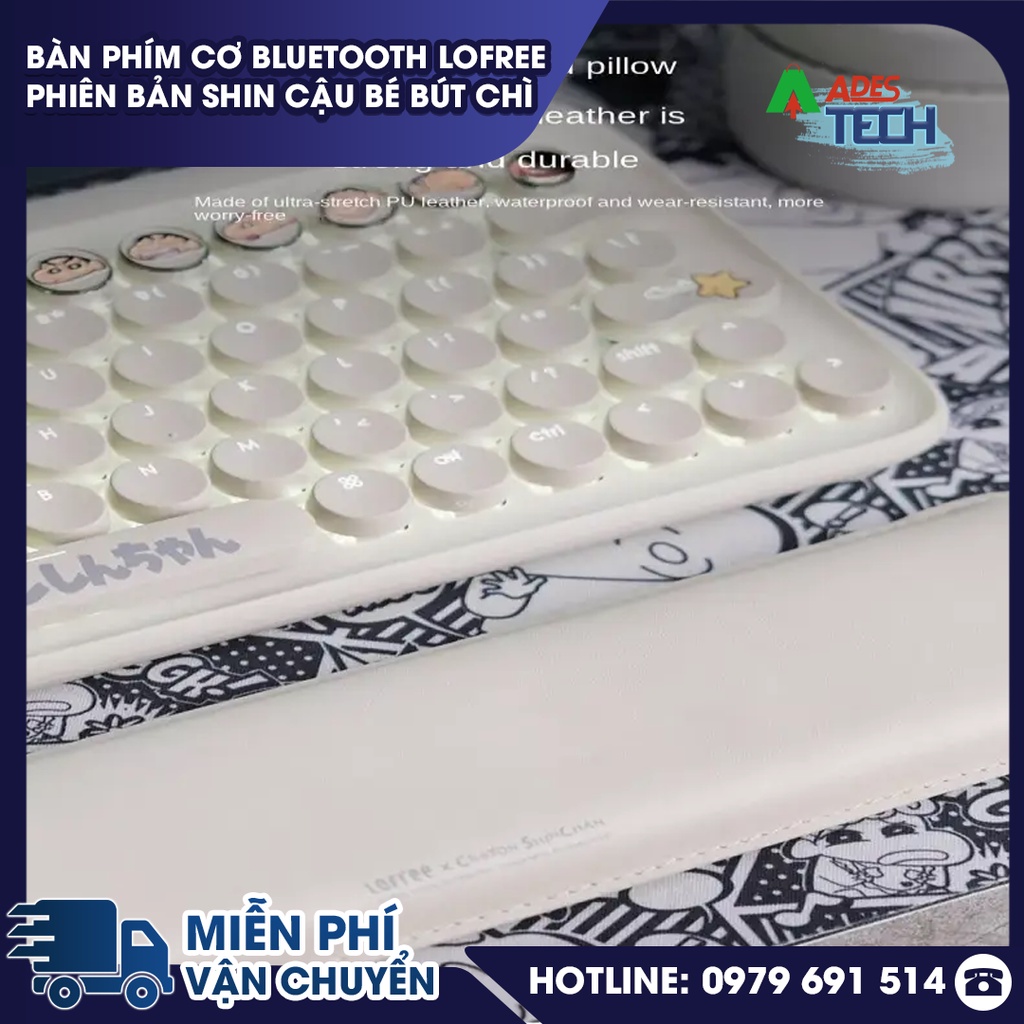 Bàn phím cơ Bluetooth Lofree phiên bản Shin cậu bé bút chì - Bảo Hành 12 Tháng