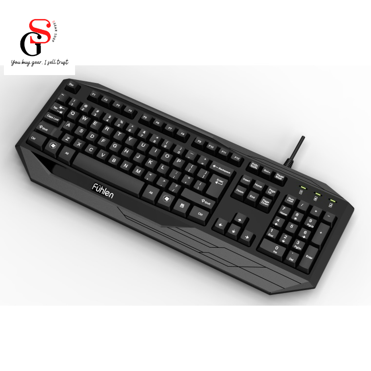 Bàn phím Fuhlen G450S Led Backlight USB_Bàn phím GAME đèn LED màu đen_ Gear 2nd