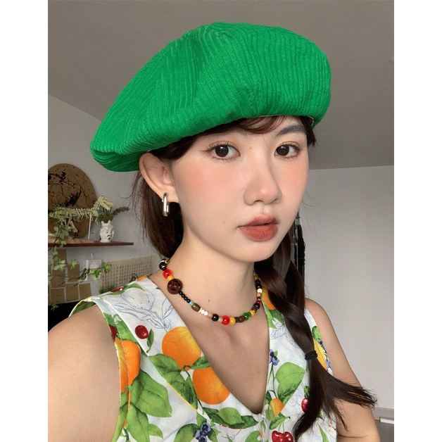 Mũ Nồi Kiểu Họa Sĩ Hình Đám Mây Nhỏ Xinh Thời Trang Hàn Quốc Cho Nữ