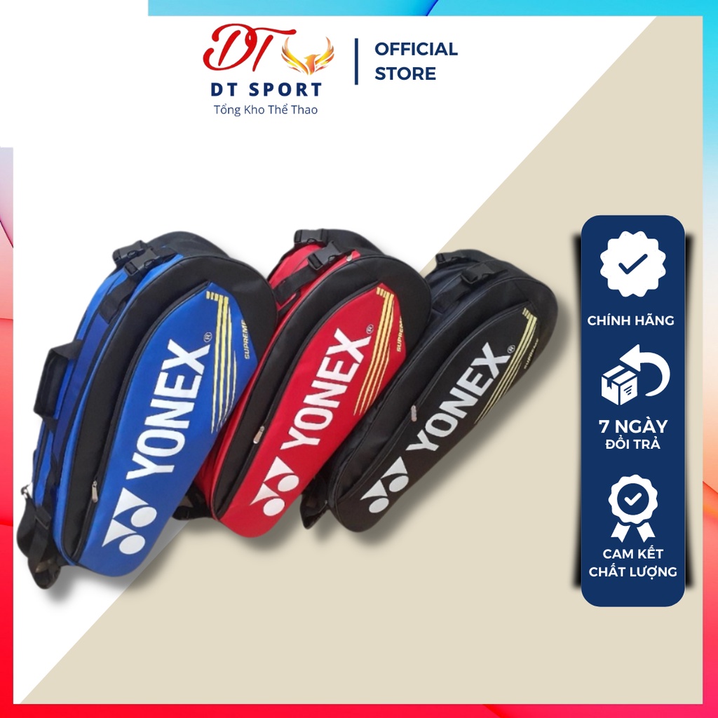 Bao (Túi) Đựng Vợt Cầu Lông Lining - Yonex - Victor _ 3 Ngăn 1 Quai Khoác Màu Sắc Phong Phú Chất Lượng Tốt