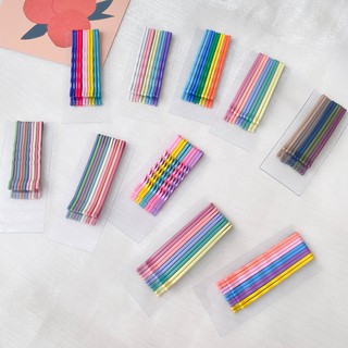 Set 10 Kẹp Tóc Kẹp Tăm Nhiều Màu - 24H Store