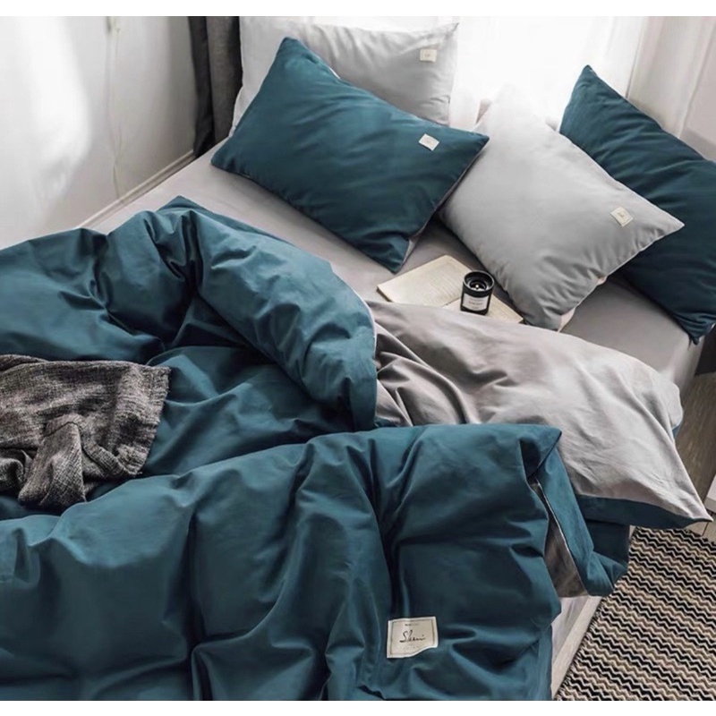 Bộ chăn ga gối Cotton TICI cao cấp mềm mịn chuyên dùng cho khách sạn homestay mát bền mang phong cách basic nhẹ nhàng