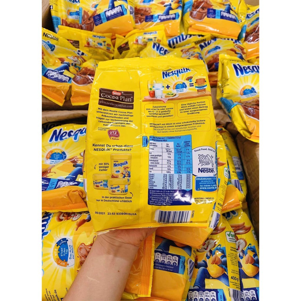 BỘT CACAO NESQUIK 400g của Đức