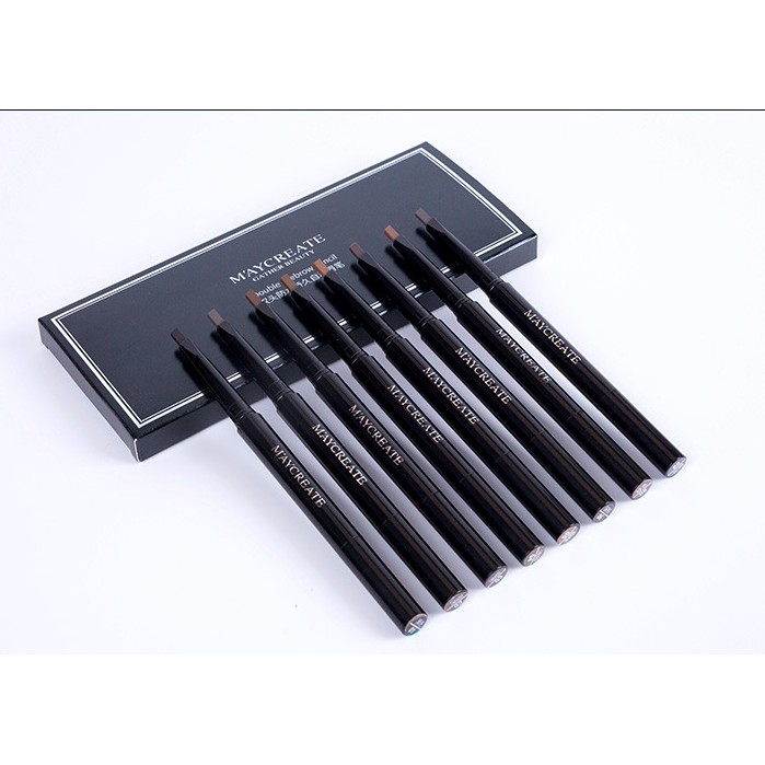 Combo hộp 7 Chì kẻ mày Maycreate đủ màu [TIỆN DỤNG]