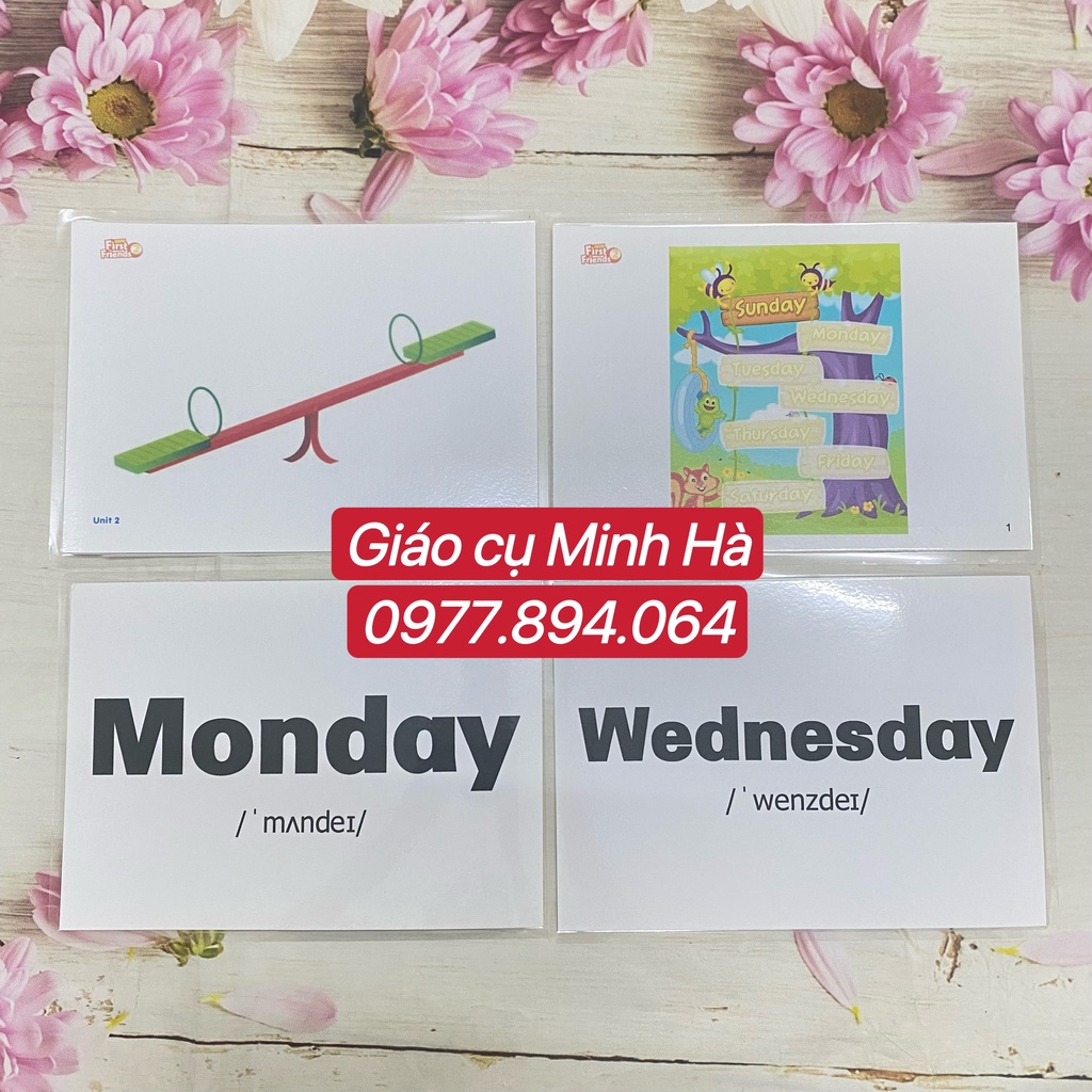 FLASHCARDS TIẾNG ANH FIRST FRIENDS LEVEL 1-2 phiên bản 2nd ép plastic