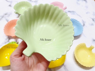 Dĩa sứ hình Con Sò Điệp