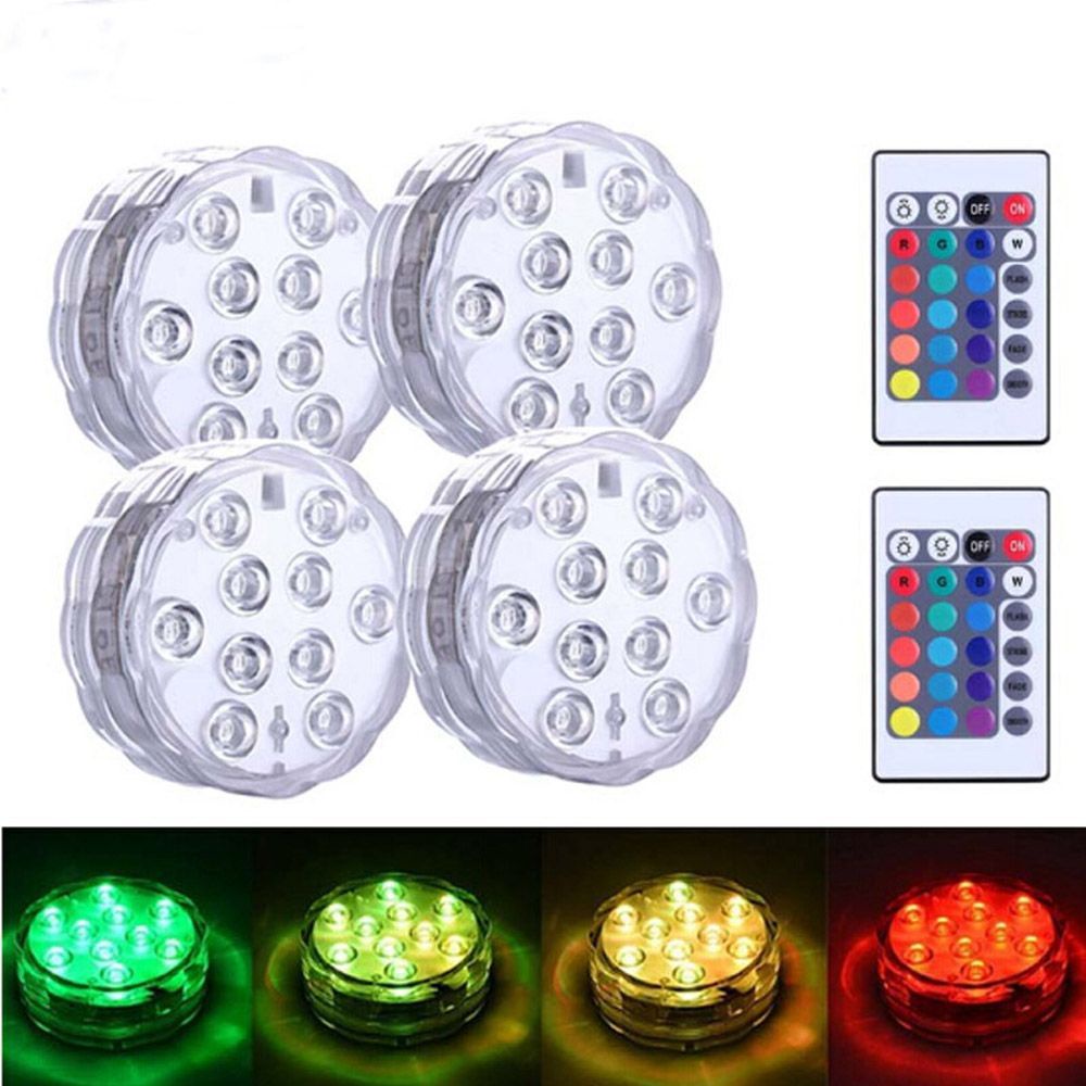 YIYU 1 Đèn led nhiều màu chạy bằng pin chống nước trang trí hồ cá chất lượng