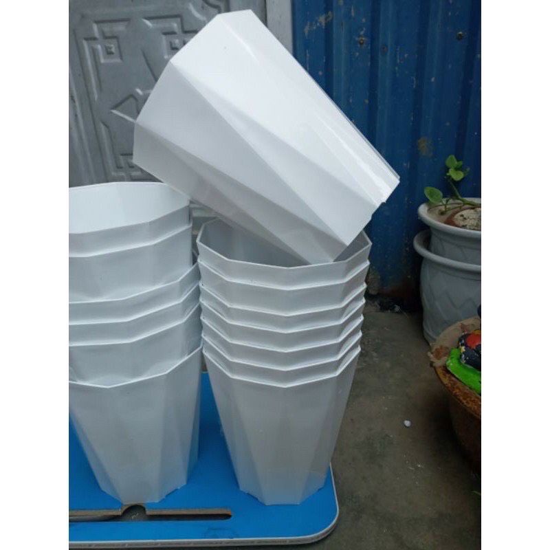 Chậu nhựa kim cương 40x30cm loại 1 dày, bóng, đủ size