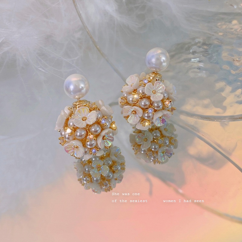 Khuyên Tai Hình Bông Hoa Đính Đá Zircon Có Thể Tháo Rời Hai Công Dụng Sang Trọng Dành Cho Nữ