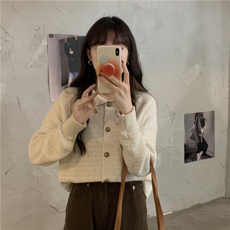 Áo Khoác Cardigan Màu Sắc Đơn Giản Thời Trang Cho Nữ