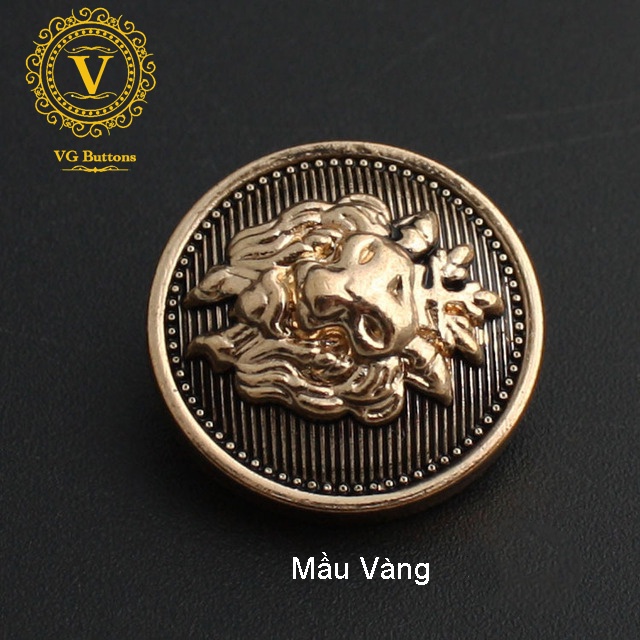 Cúc kim loại cao cấp, cúc sư tử , phù hợp áo vest nam và nữ, áo khoác măng tô, áo khoác dạ