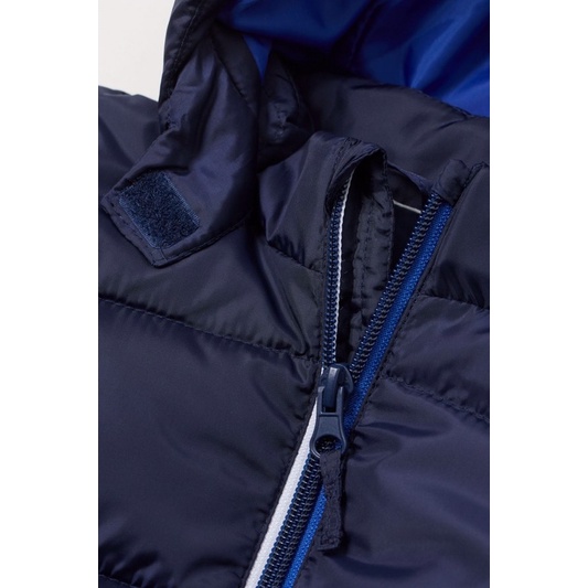 Áo khoác xanh ấm nhẹ cho bé trai săn sale China sz 9-12m