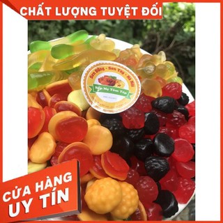 1 lạng kẹo chíp chíp trái cây mix đủ vị bé thích mê