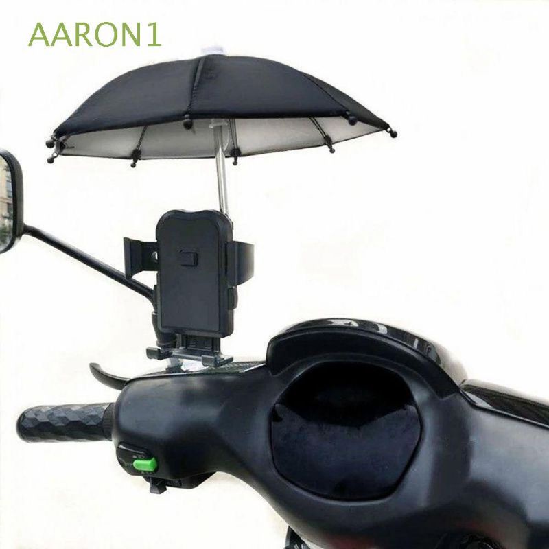 Dù mini che nắng và chống thấm cho điện thoại trên giá đỡ