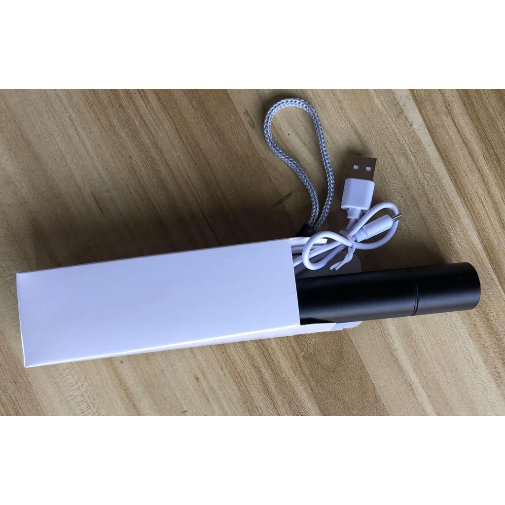 Đèn pin soi tiền giấy tờ soi date tem đèn led uv sấy keo uv 365nm