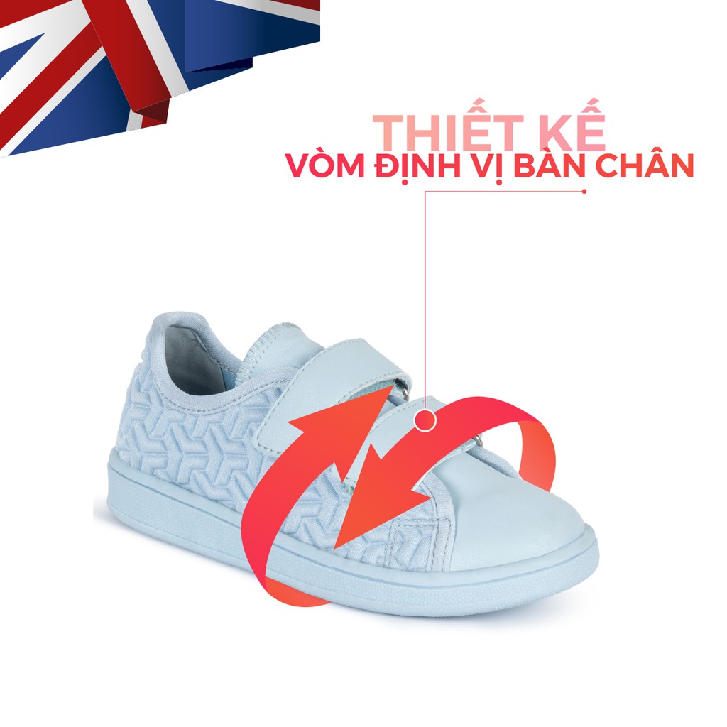 Giày Sneaker Bé Trai Bé Gái Cổ Thấp Crown UK CRUK211 Siêu Nhẹ cho bé 2-14 Tuổi