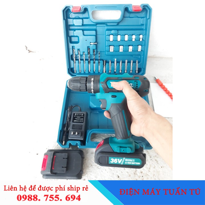 Máy khoan cầm tay Nhật Bản MAKITA-PIN LI-ION 36V