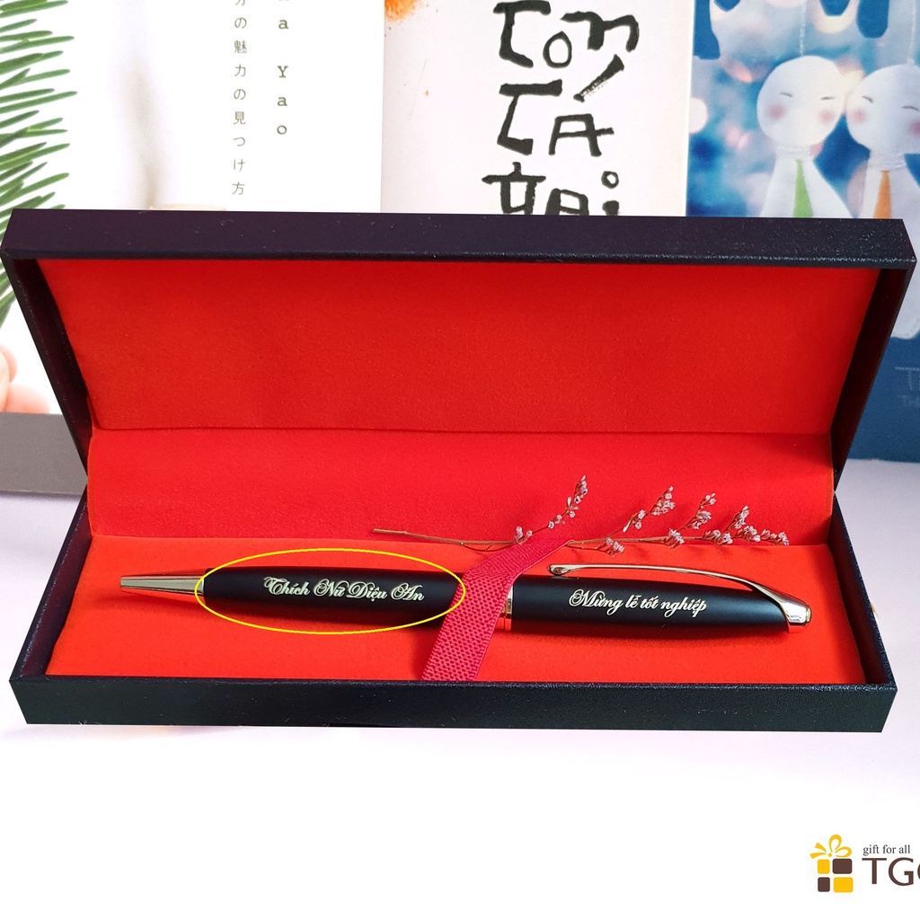 Bút Kim Loại Xoay Chuẩn Ký Khắc Chữ Theo Yêu Cầu - Quà Tặng Sếp, Đồng Nghiệp Và Khách Hàng