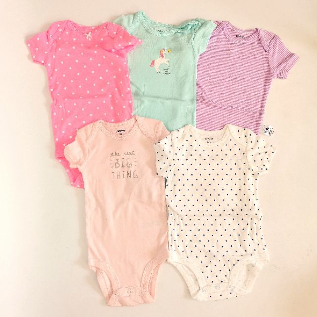 Set 5 body chip cộc tay bé trai gái GIAO MẦU NGẪU NHIÊN