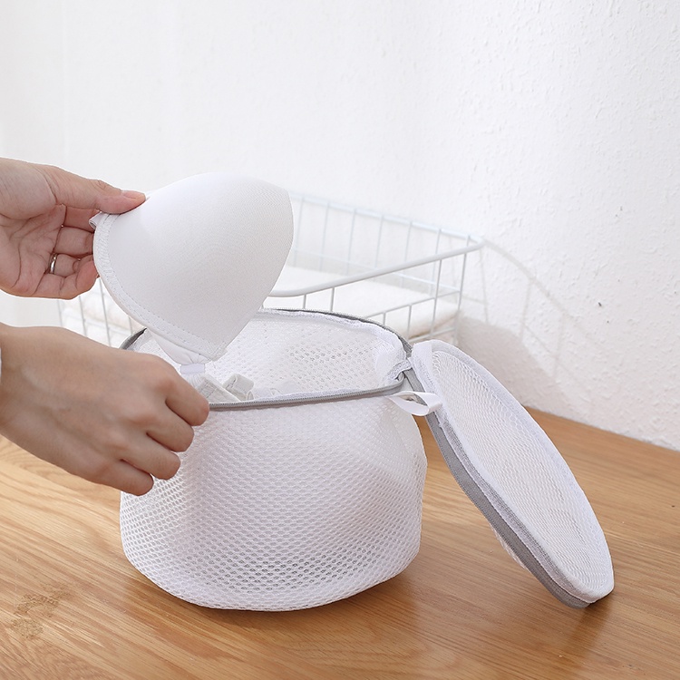 Túi Lưới Giặt Đồ Lót Màu Xám Dày Chống Nhăn Chống Cuộn Tiện Lợi Dành Cho Máy Giặt
