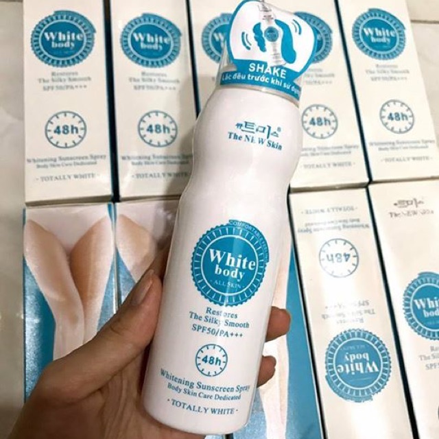 Kích trắng -Dưỡng Trắng Da White Body - Mẫu Mới SPF 50+