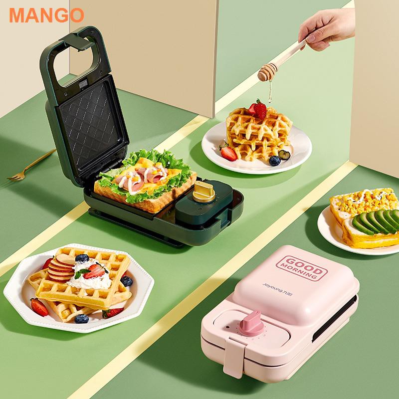 ❒▽Joyoung Sandwich Bữa sáng Máy làm thức ăn nhẹ bánh quế Thời gian gia đình nướng mì đa năng cho một người K72