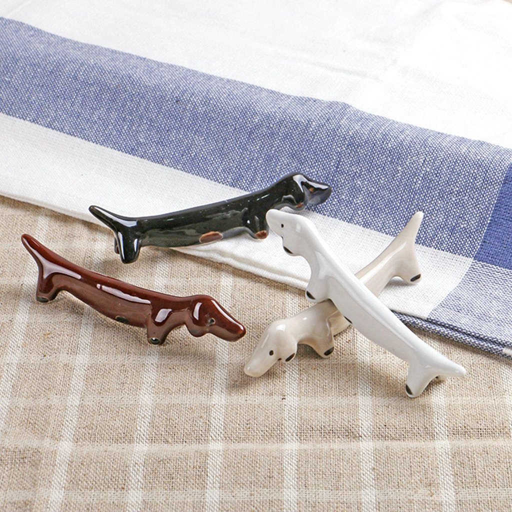 [COD] Giá Đỡ Đũa Hình Cún Con Dễ Thương Thanh Lịch Dành Cho Nhà Hàng Khách Sạn Dachshund