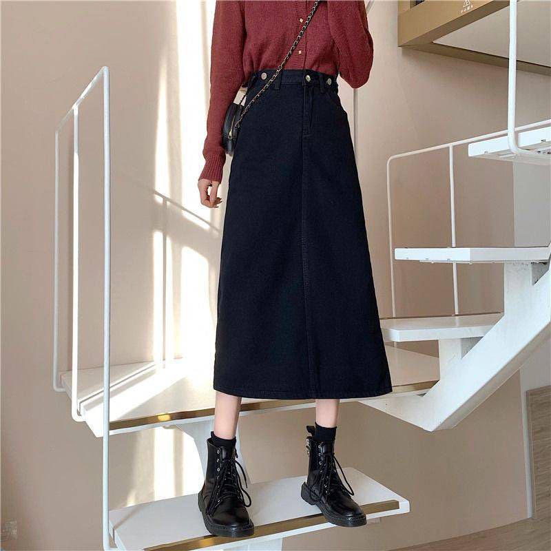 chân váy dài xẻ giữa nữ tính c15