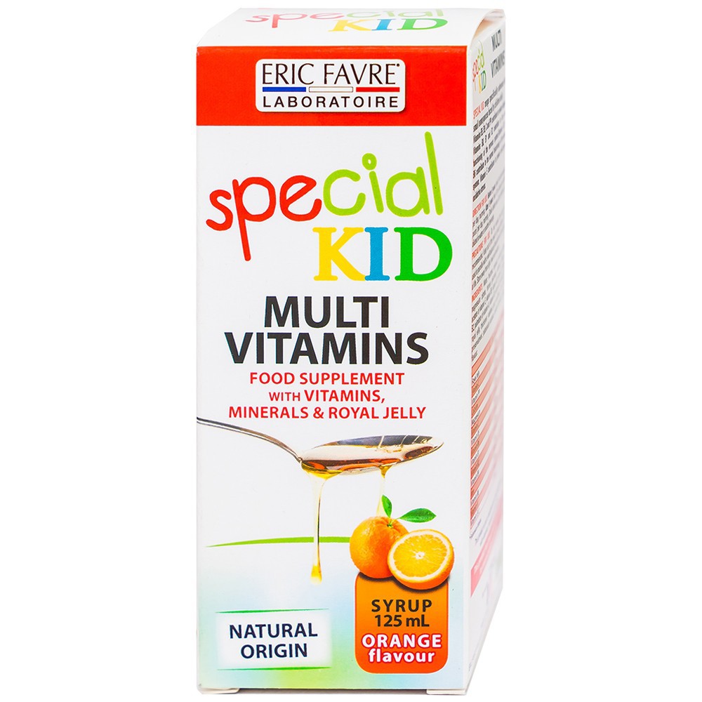 Siro Bổ sung vitamin và khoáng chất, tăng cường sức đề kháng cho trẻ Special Kid Multivitamines - Nhập khẩu Pháp (125ml)