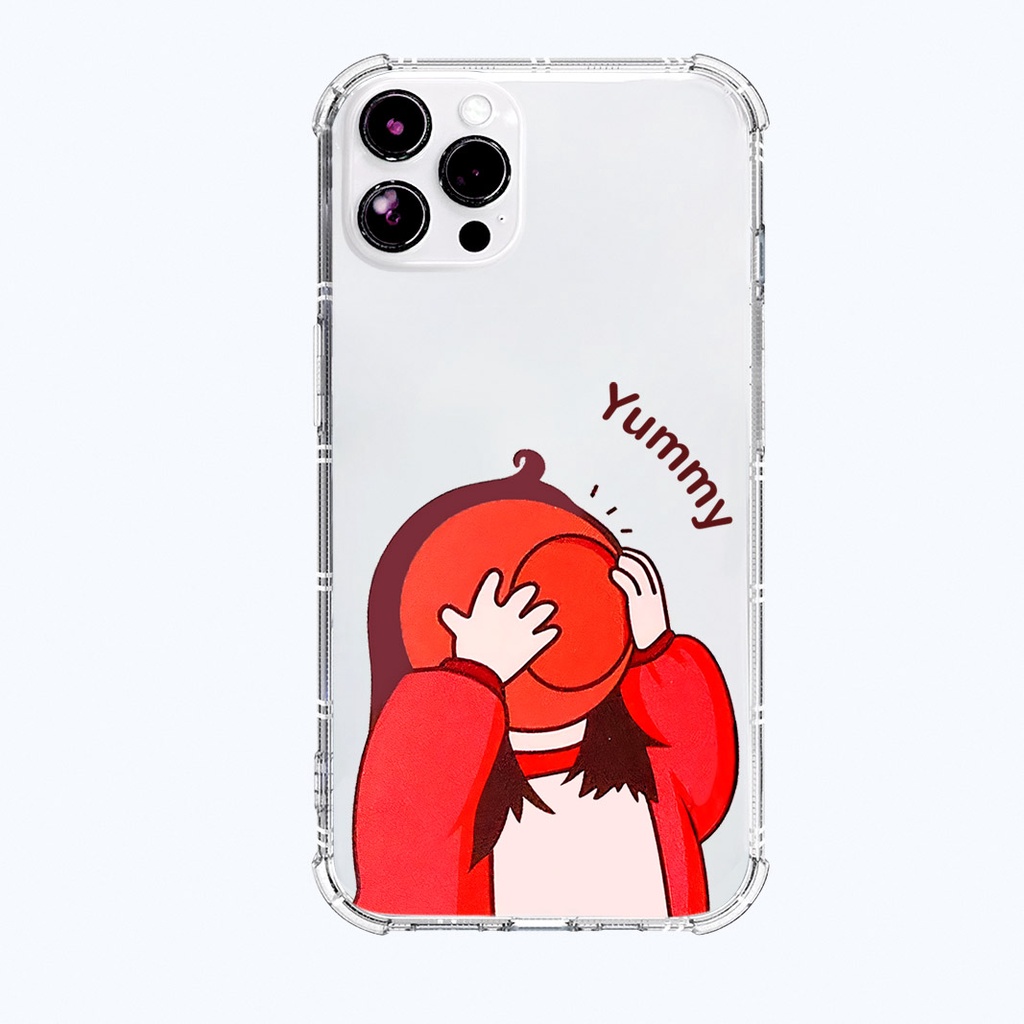 Ốp iphone trong suốt chống sốc hình đôi phàm ăn cho iphone 11 13 pro max 12 14 pro max plus mini x r s max 6 s 7 8 plus