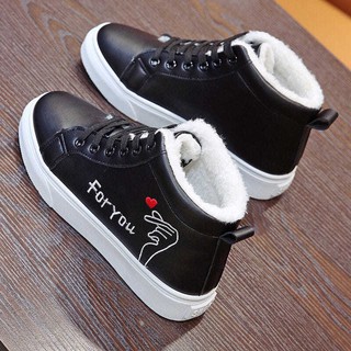 ☾❉☂Giày nữ, thể thao trẻ em, đế cao hoàn toàn mới cho mùa thu và đông 2020 cộng với bông ấm áp học sinh cashmere