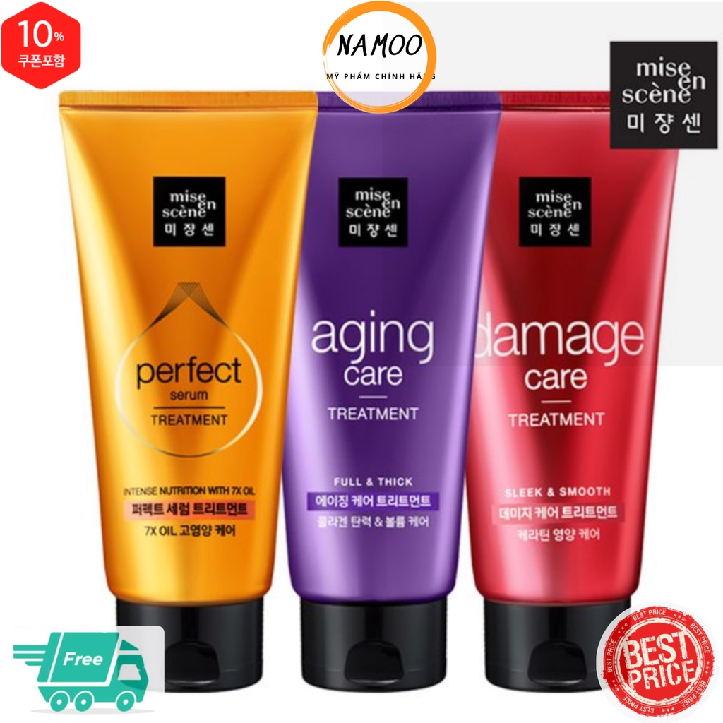 Dầu Xả Ủ phục hồi tóc Serum Mise En Scene Perfect Treatment 180ml/330ml