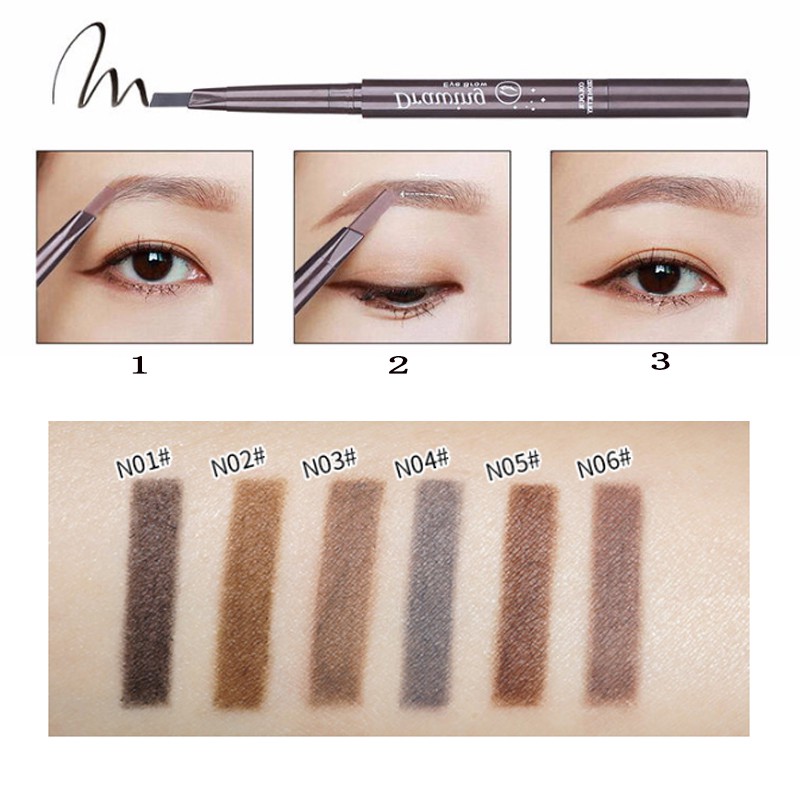 (Hàng Mới Về) Bút Chì Kẻ Lông Mày Kiki Hai Đầu Chống Thấm Nước Với 6 Màu Lựa Chọn | BigBuy360 - bigbuy360.vn